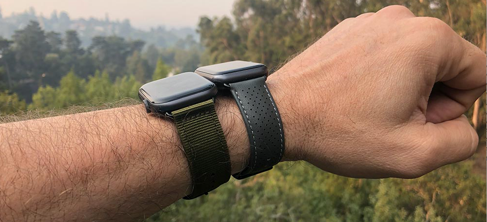 Nylon Band and Perforated Apple Watch Leather Band review