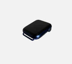 apple watch with blue adapter