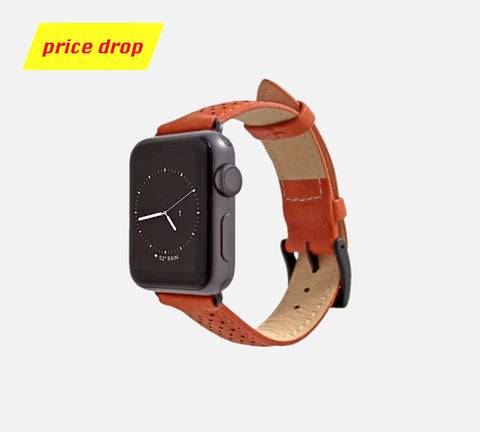 apple watch band monowear perforated leather 
