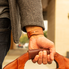 Contemporary Leather Cuff - Apple Watch Monowear